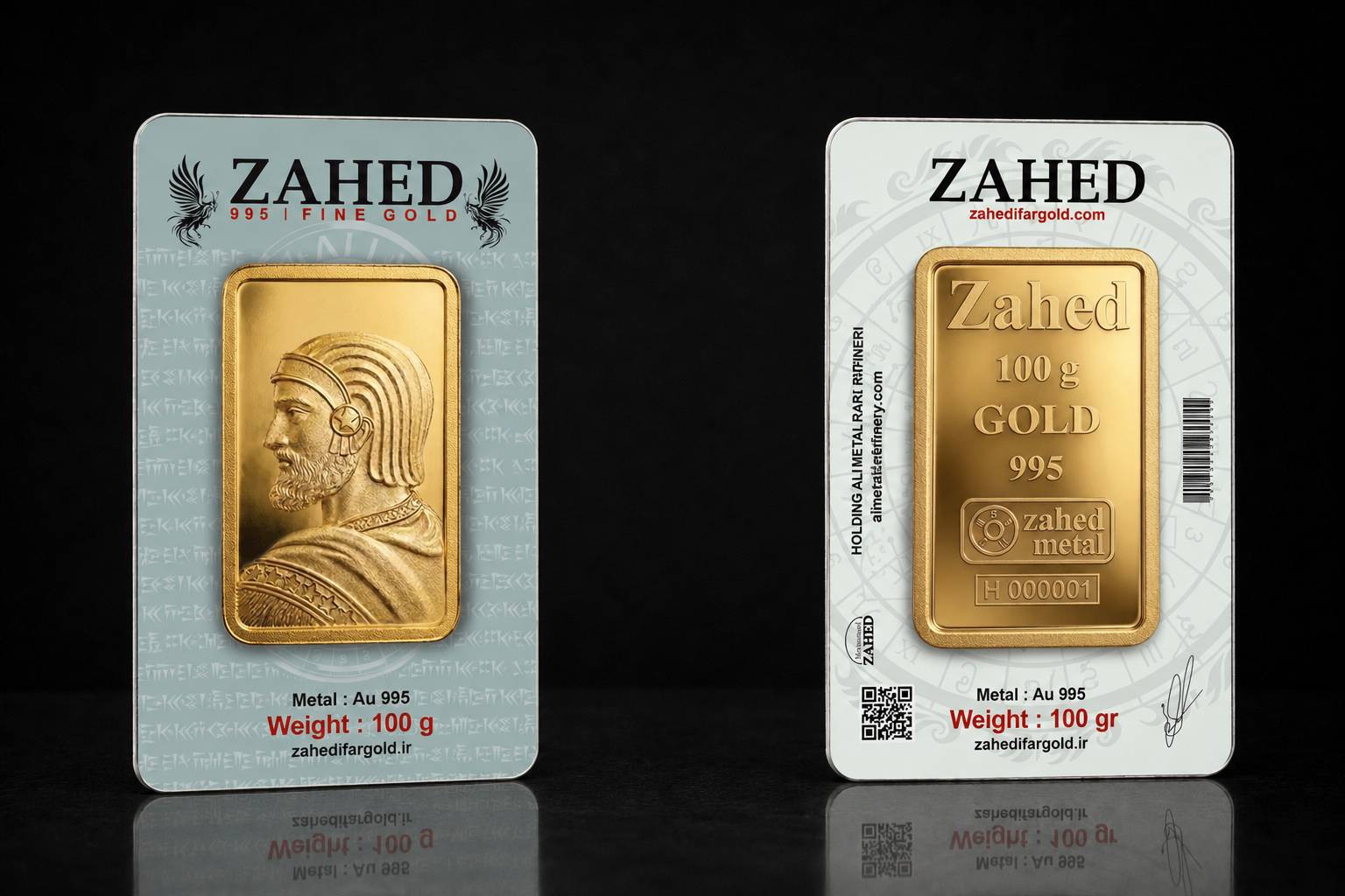 شمش 100 گرمی 24 عیار