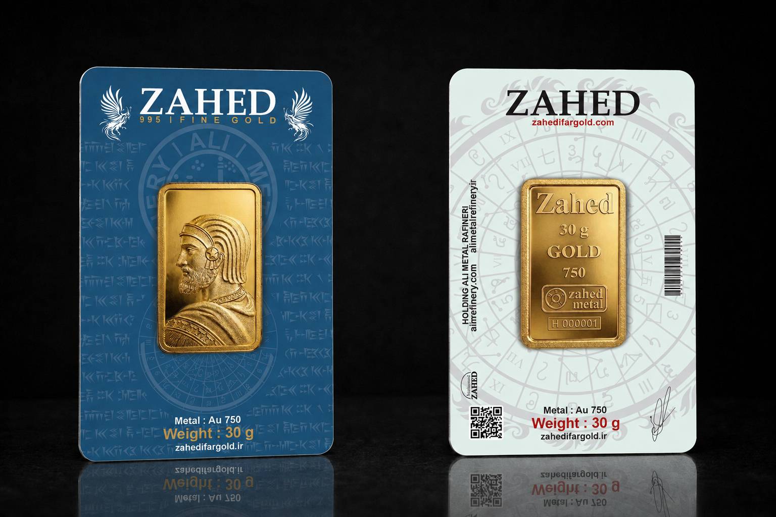 شمش 30 گرمی 18 عیار